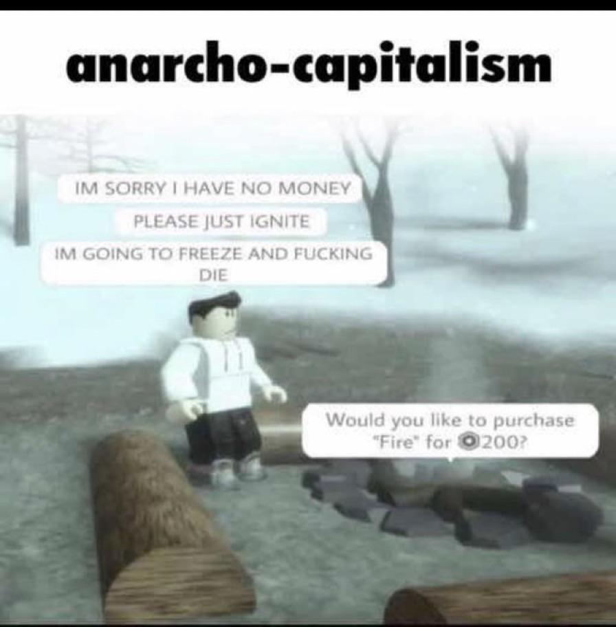 Anarkokapitalism tolkad som en meme